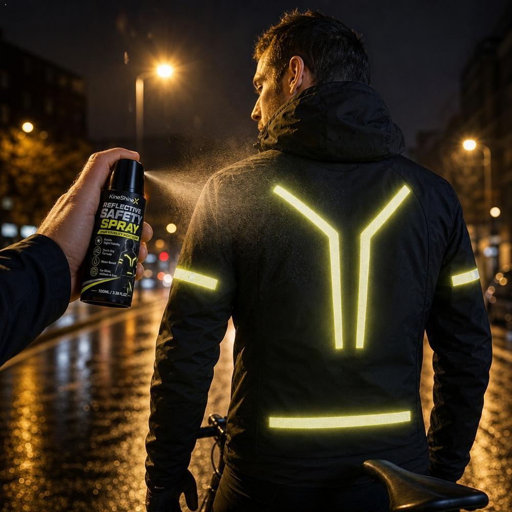 Cycling Commute Gear - Night Reflective Safety Spray High Visibility