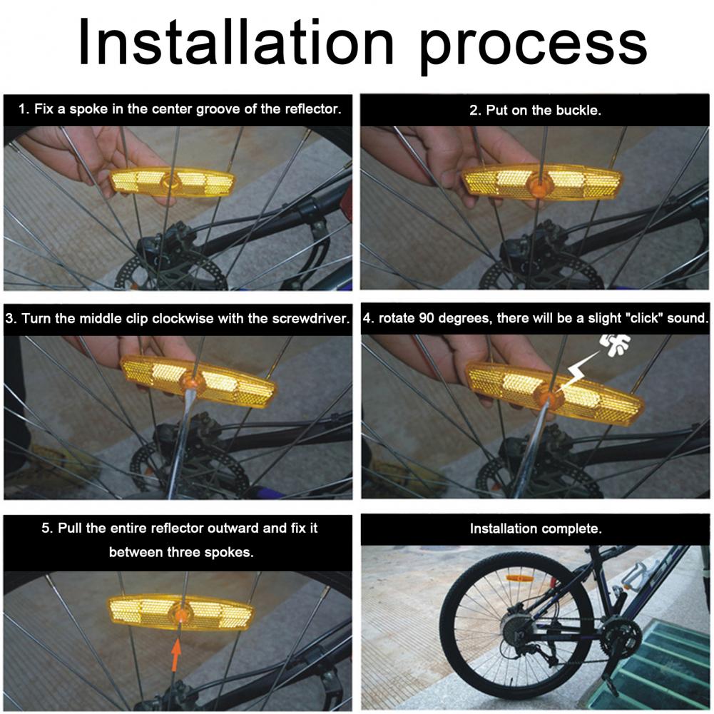 Bicycle Spoke Reflector Bicycl - Spoke Reflector Set 评论和价格