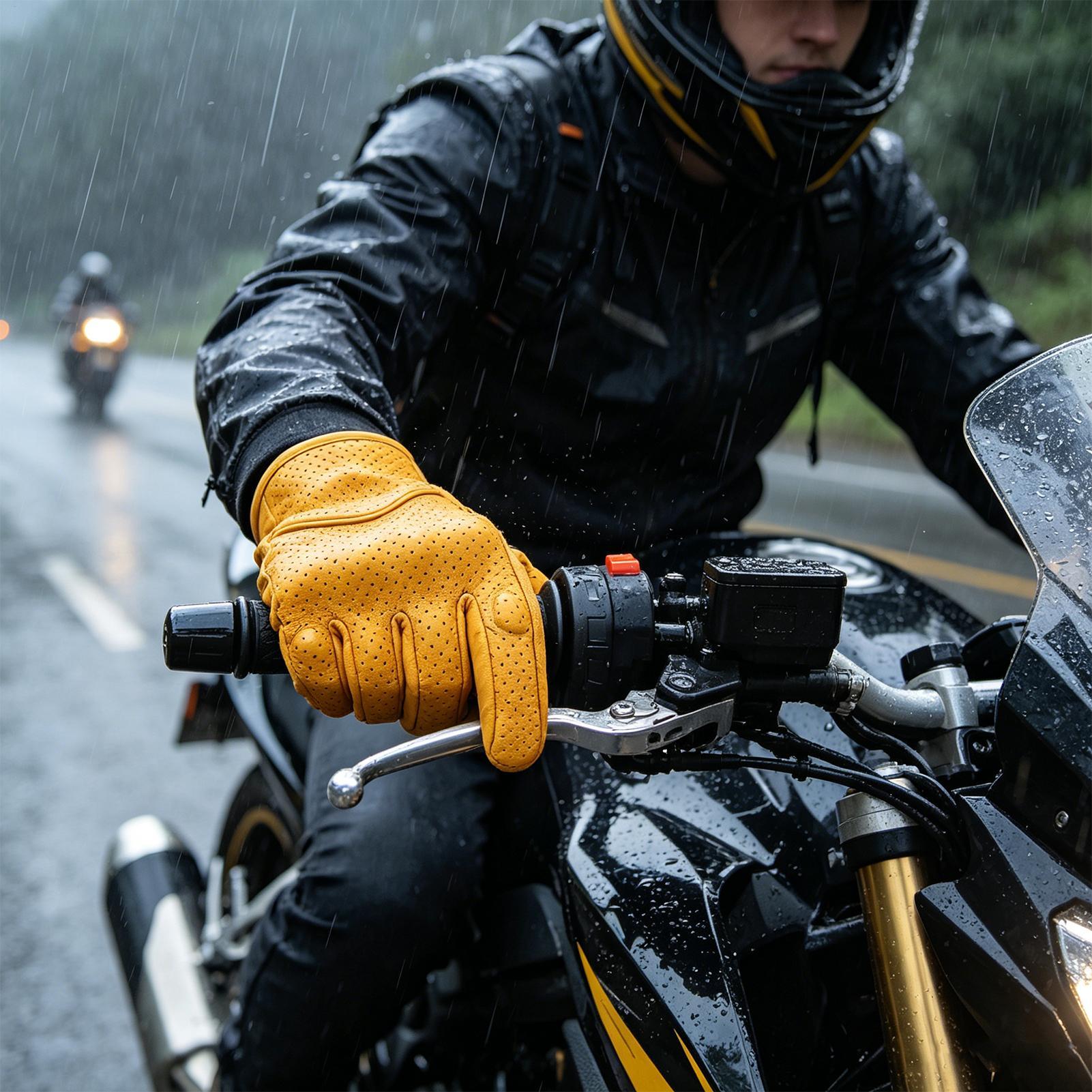 Motorcycle Retro Gloves Breath - Cycling In City 评论和价格