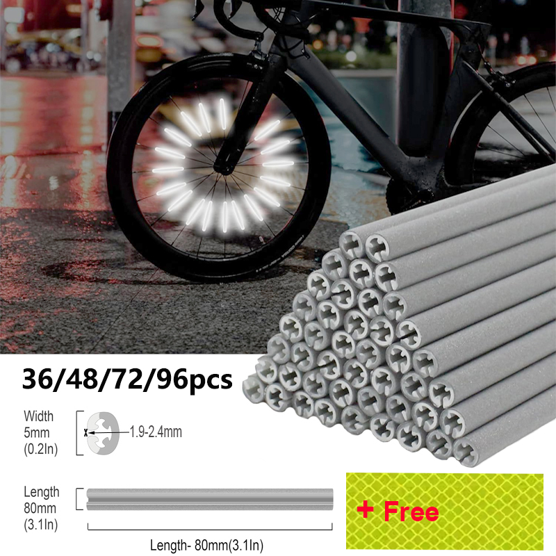36/48/72/96Pieces 8cm Spoke Re - Spoke Reflector Set 评论和价格
