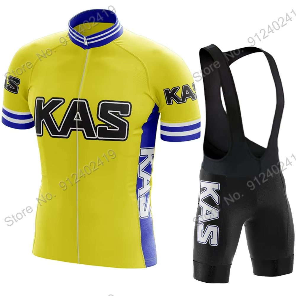 New Retro Kas Team 2026 Cyclin - Cycling Commuter Clothing 评论和价格