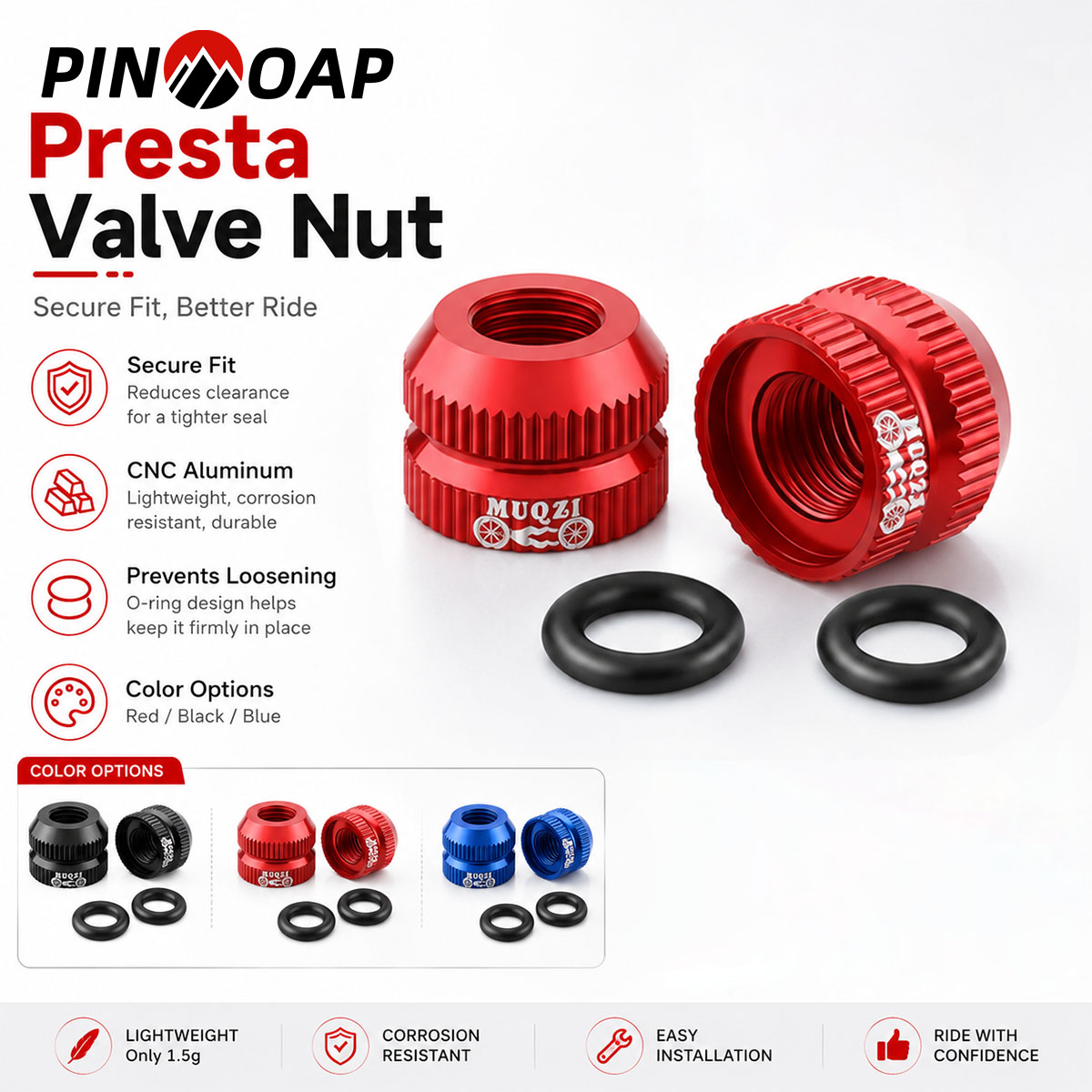PINMOAP 2PCS Bicycle Presta Va - Commuter Bike Lock 评论和价格